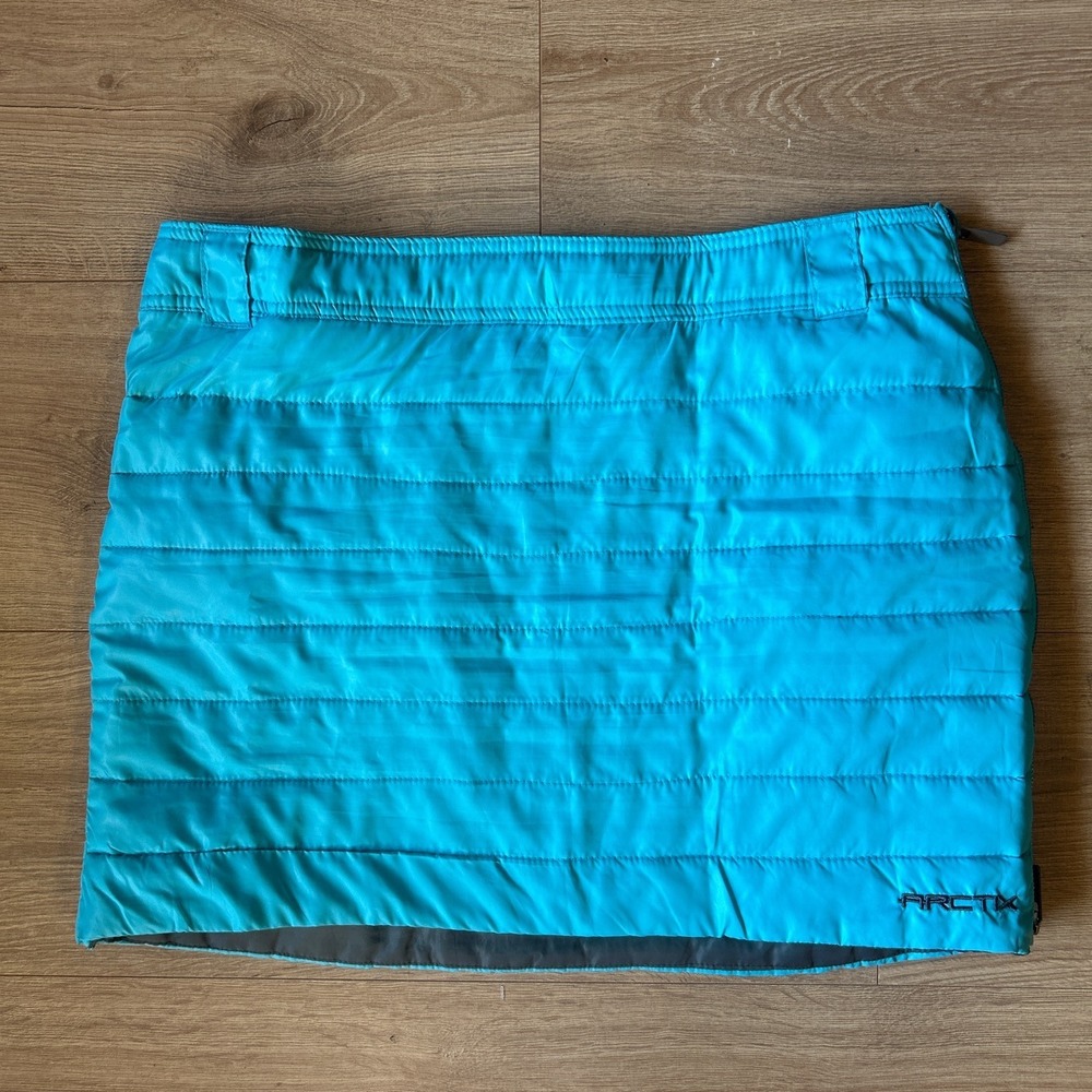 Arctix Women Turquoise‎ Blue Quilted Insulated Winter Mini Skirt